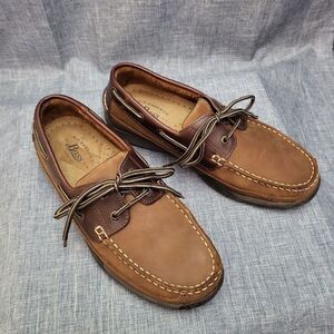 G.H. Bass Lewis Deck Shoe  Docksiders Two-Tone Brown Men's 9M